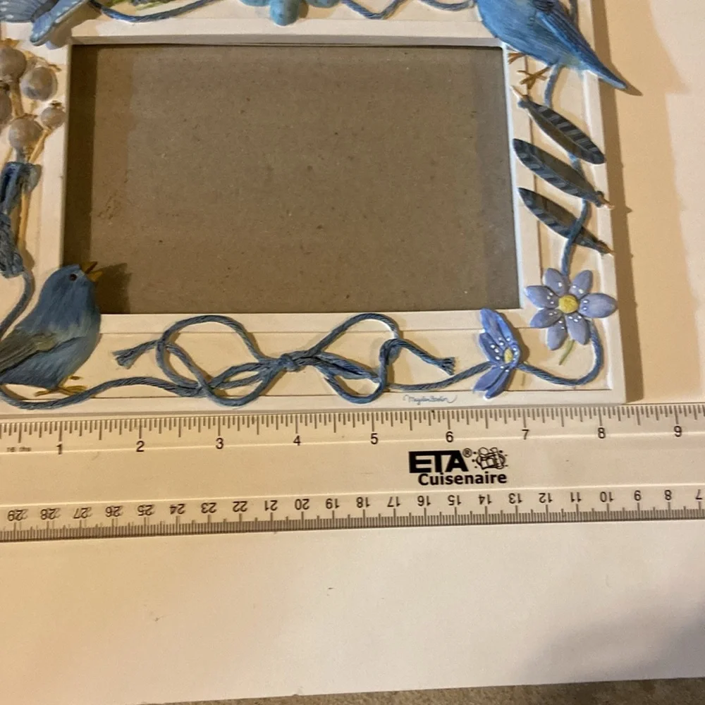 3D Picture Frame With Blue Birds